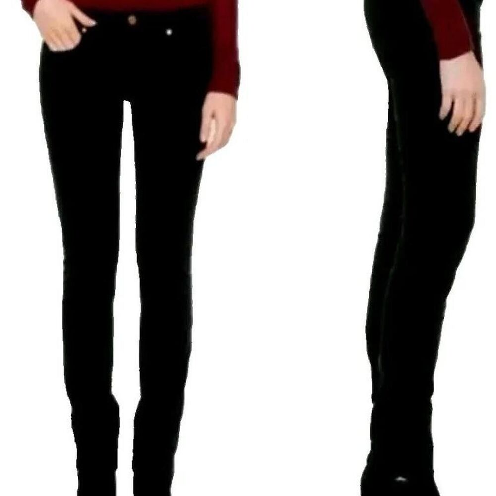 Tory Burch Super Skinny Jean Black Corduroy Size 27